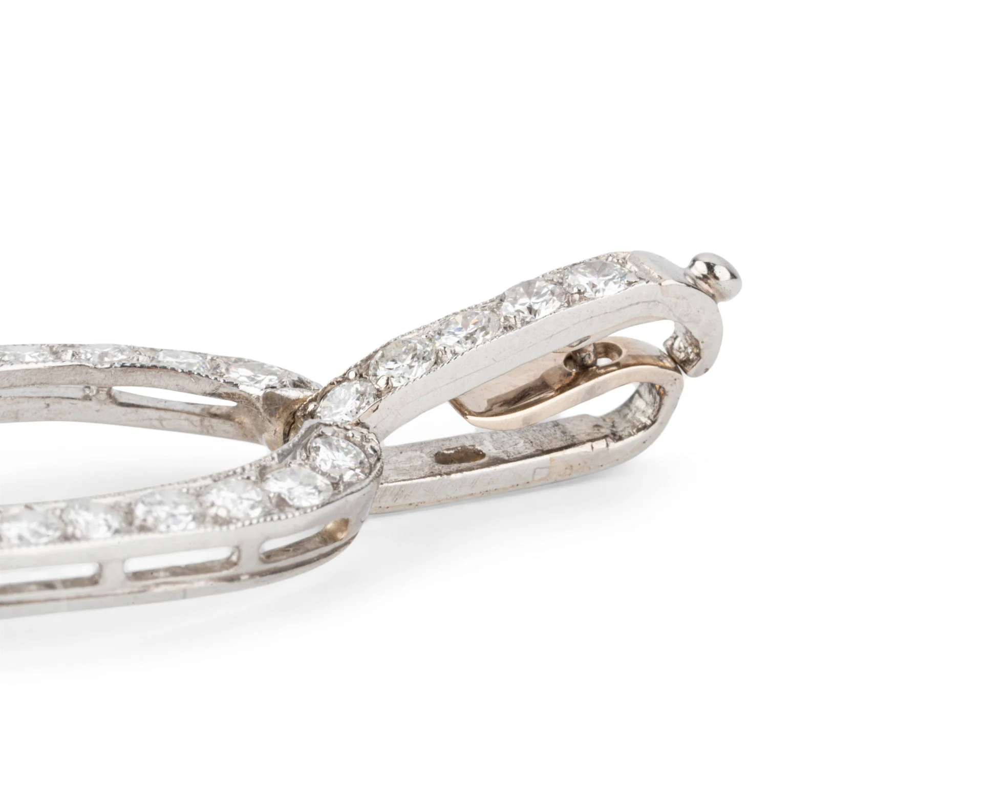 Bracelet Art déco  en platine et diamants - Image 5