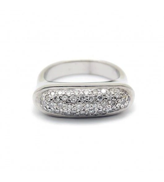 Bague Pavée diamants en or blanc