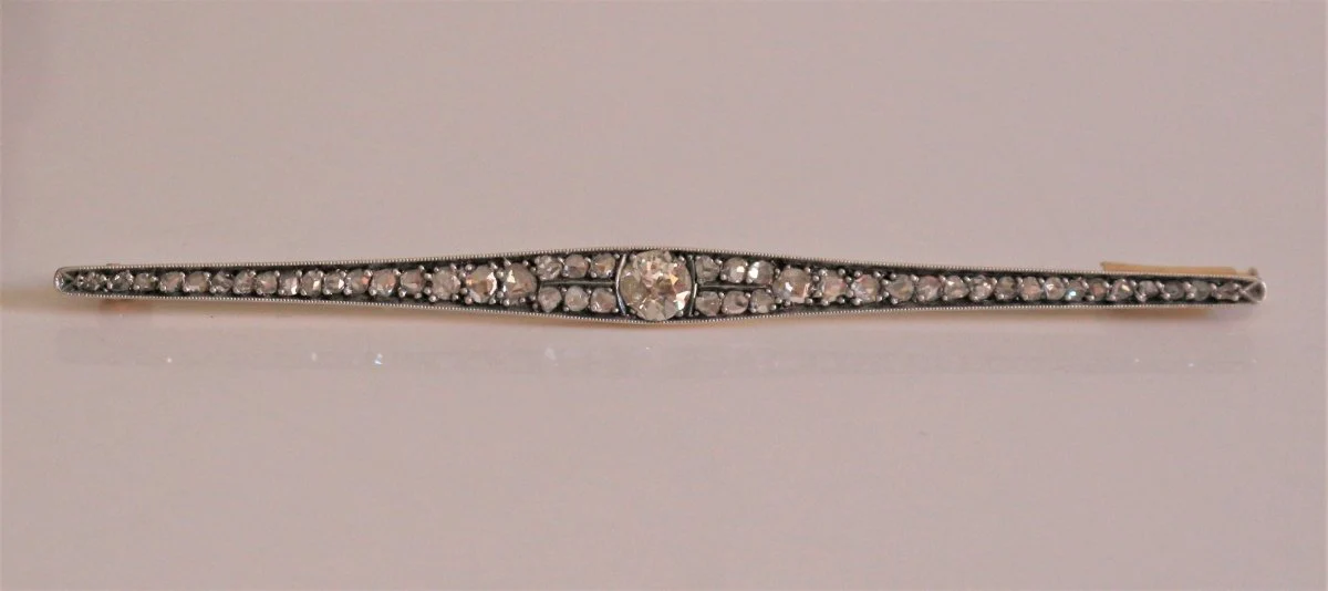 Broche-barrette Art Déco Diamants - Image 3