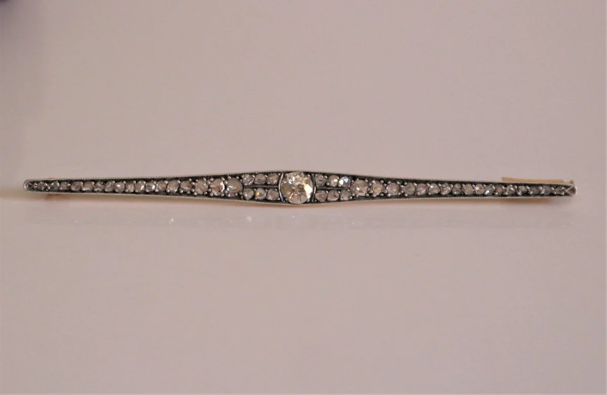 Broche-barrette Art Déco Diamants - Image 9
