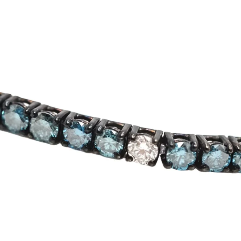 Bracelet Ligne en or blanc et diamants - Image 3