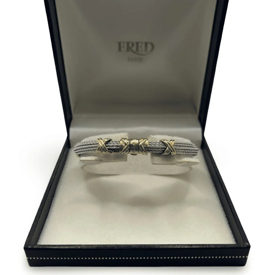 Bracelet FRED "Force 10" en or jaune - Image 7