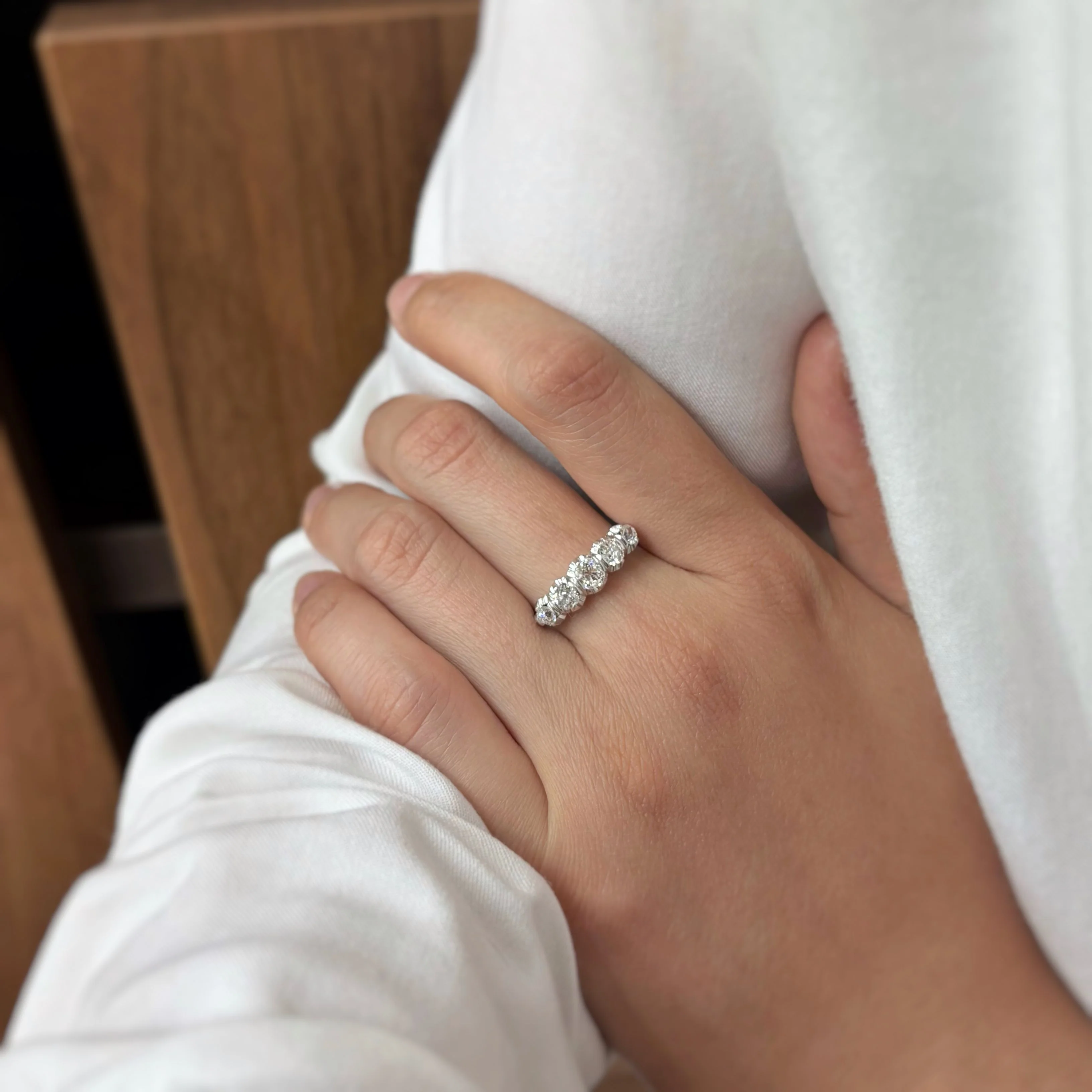 Bague - Platine & Diamants - Image 4