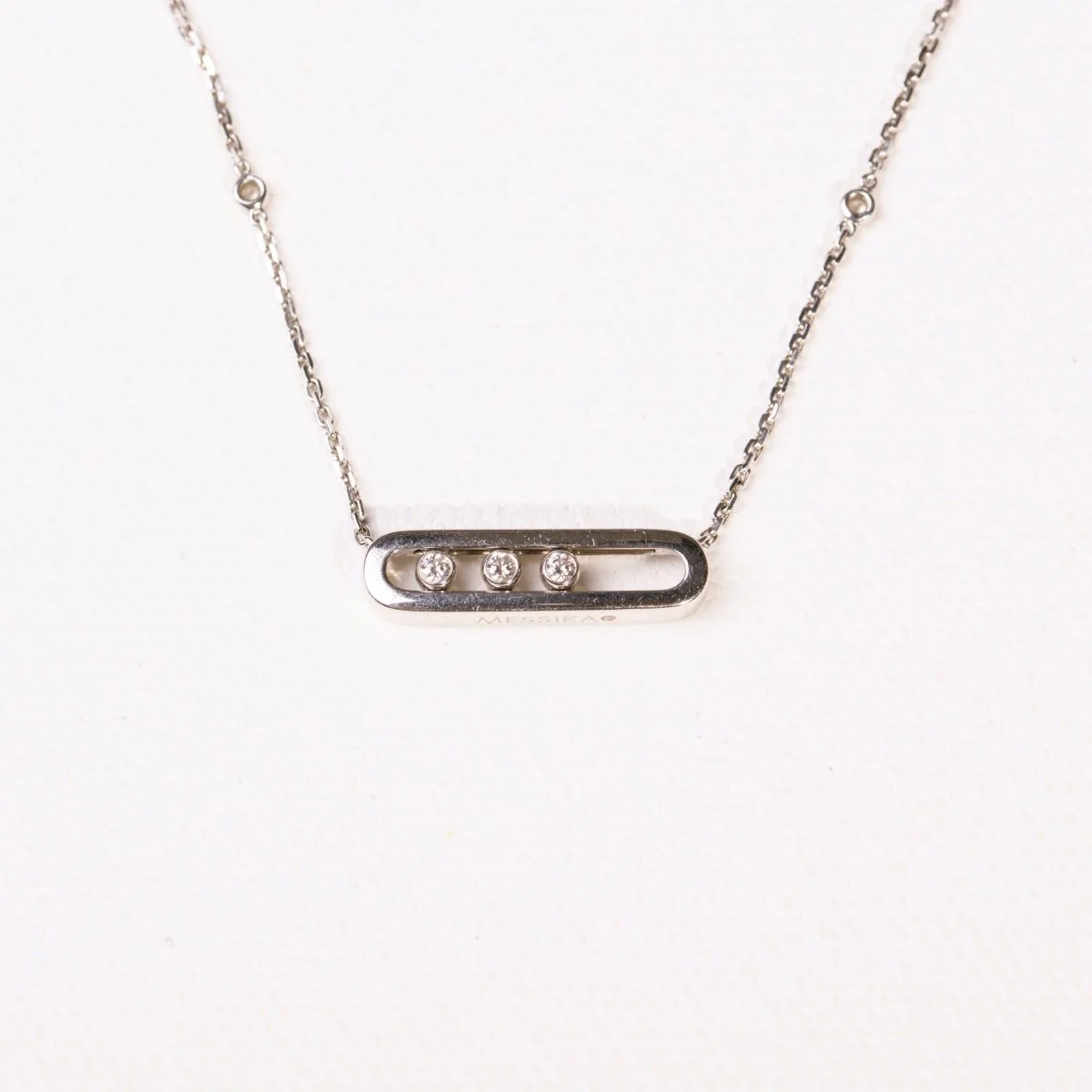 Collier MESSIKA "Baby Move" diamants en or blanc