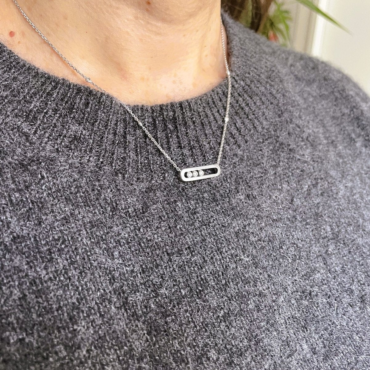 Collier MESSIKA "Baby Move" diamants en or blanc - Image 5