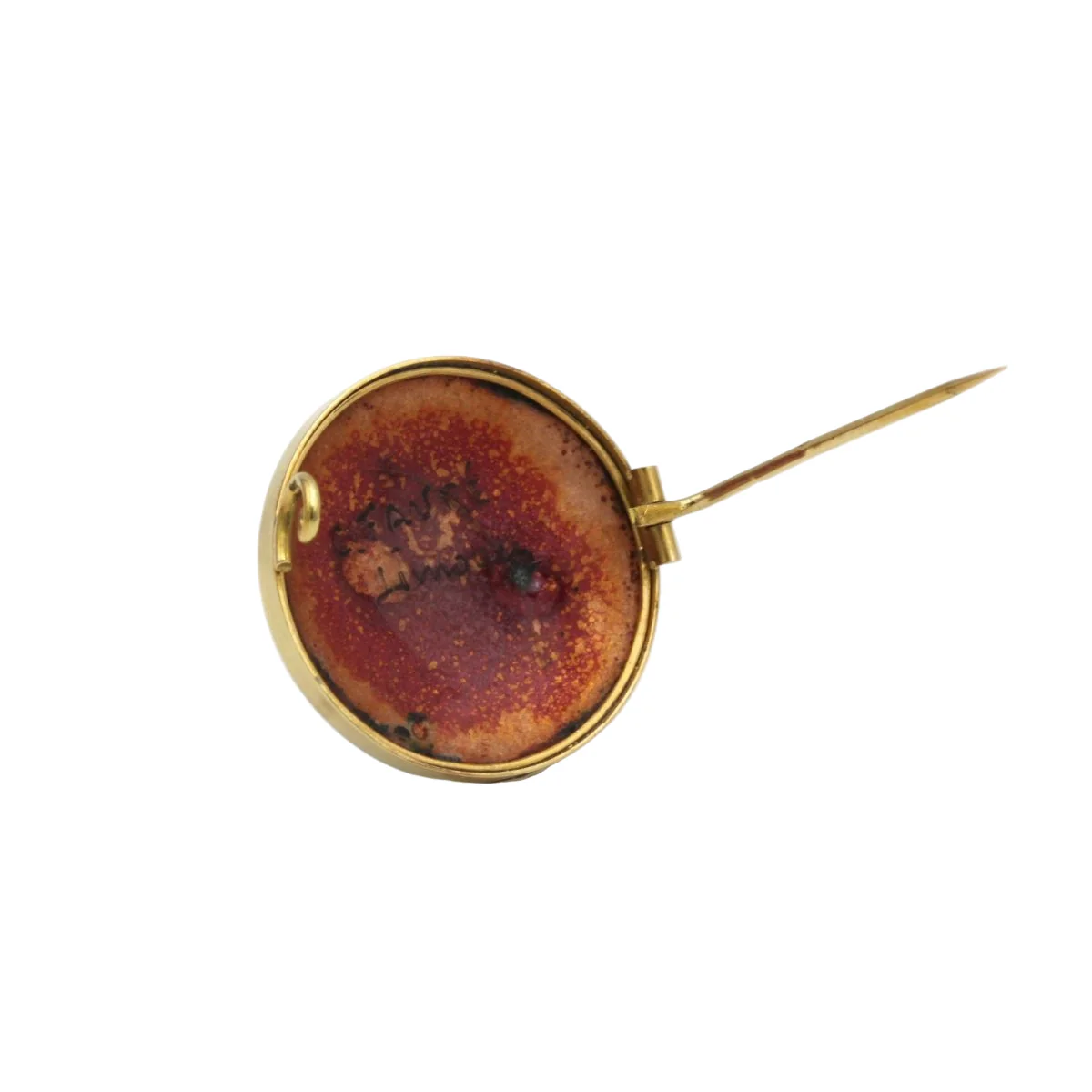 Broche Épingle en or jaune et émail - Image 5