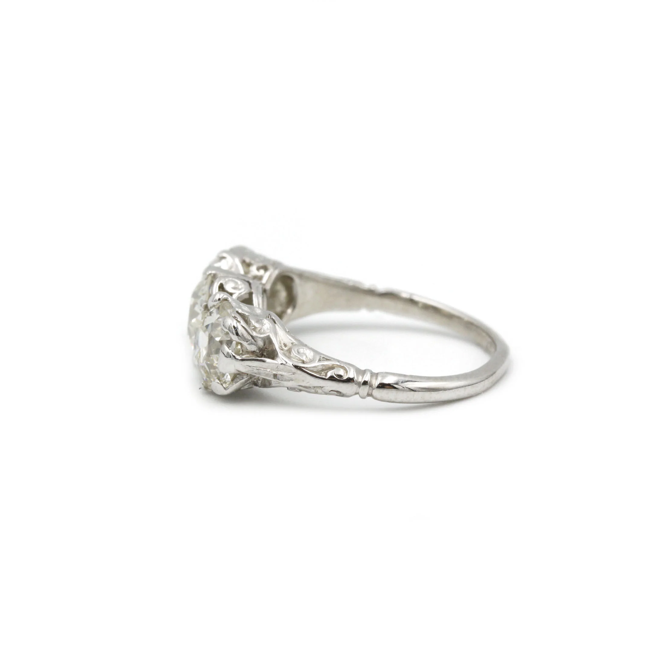 Bague - Platine Et Diamants - Image 3