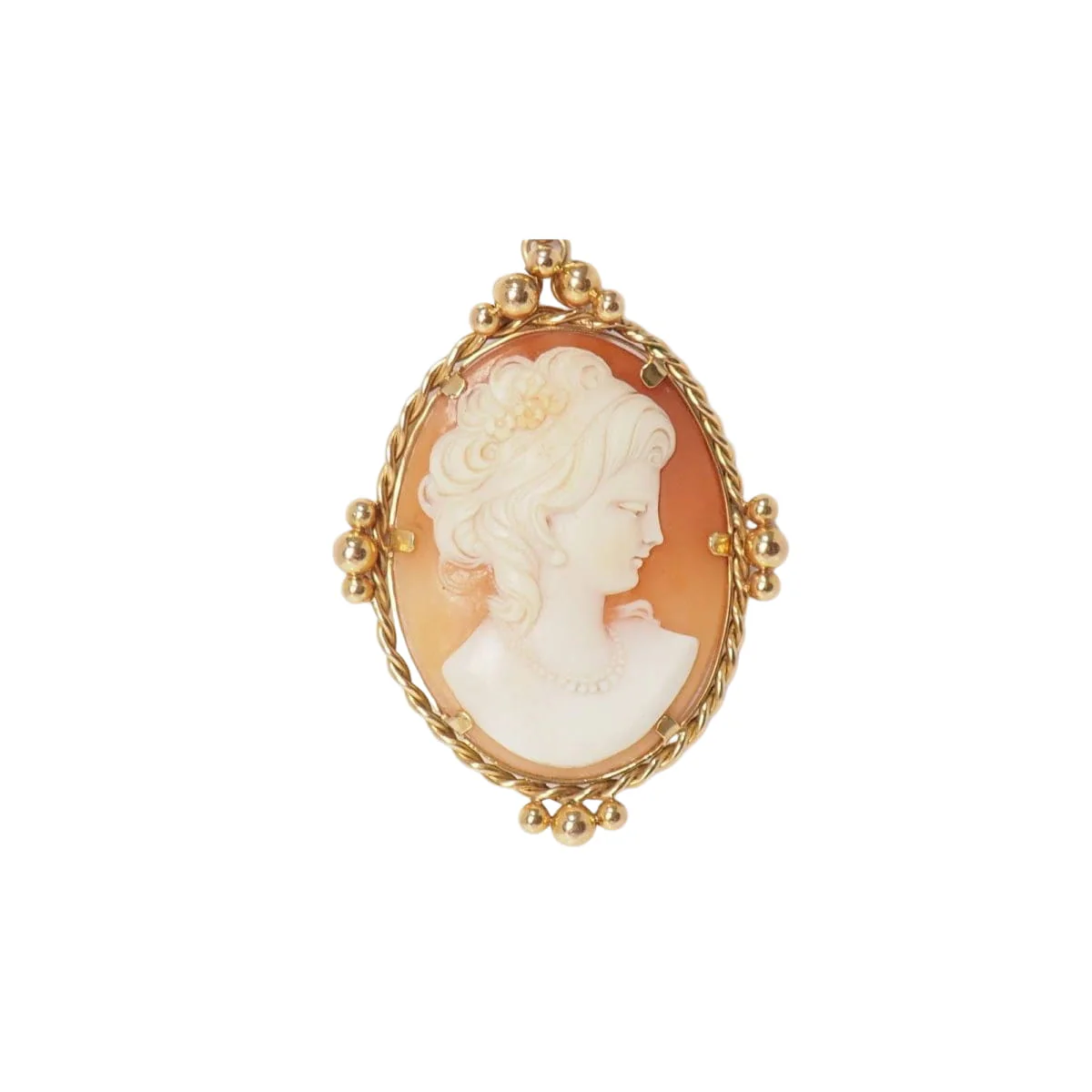 Pendentif Camée ancien d'occasion en or jaune