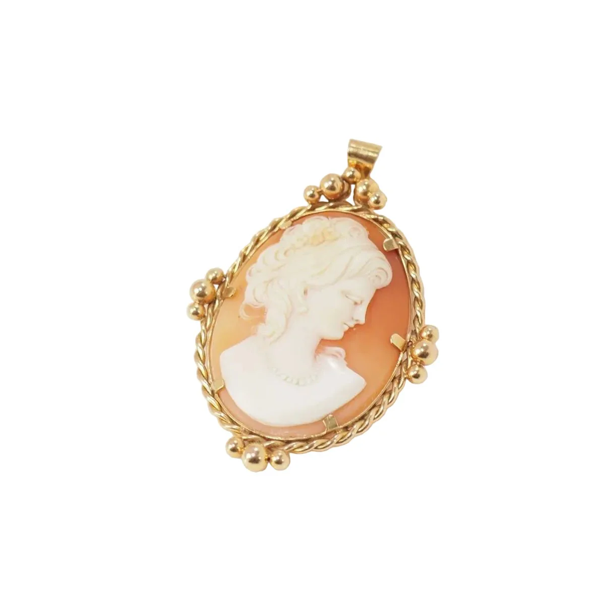 Pendentif Camée ancien d'occasion en or jaune - Image 2