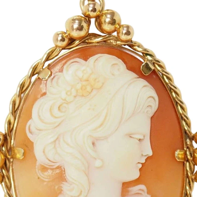 Pendentif Camée ancien d'occasion en or jaune - Image 3