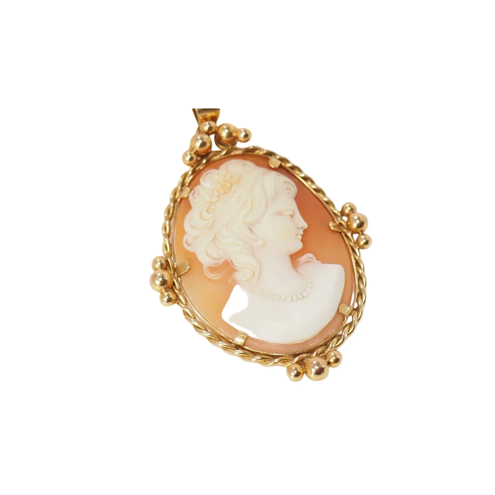 Pendentif Camée ancien d'occasion en or jaune - Image 4