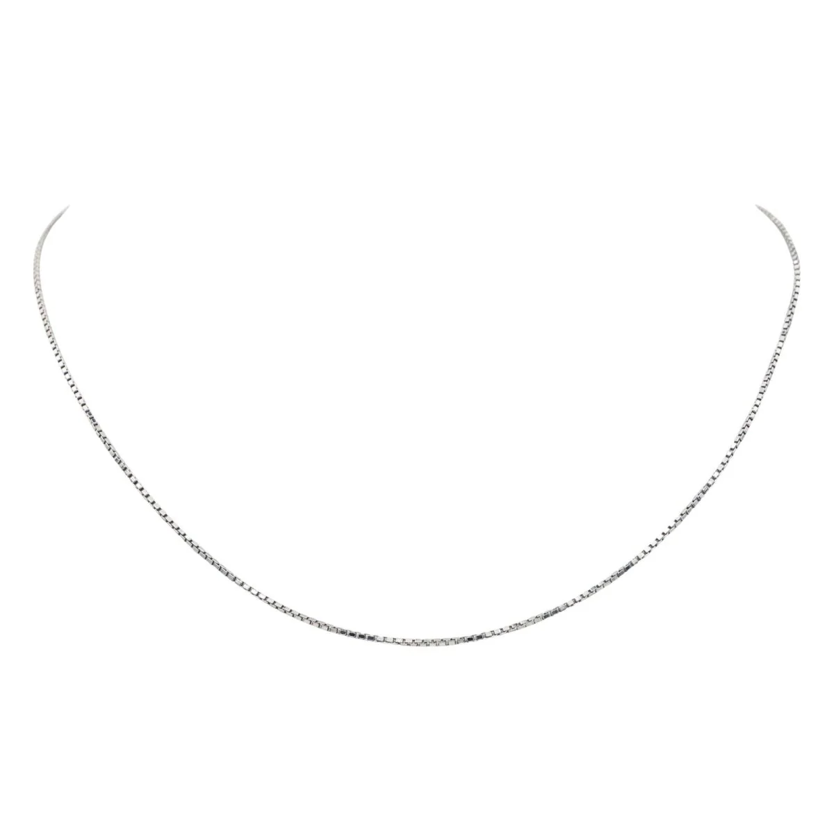 Collier Chaîne en or blanc