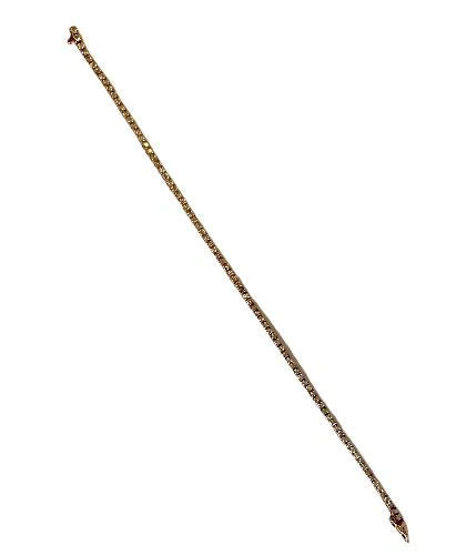 Bracelet Ligne en or rose et diamants - Image 3