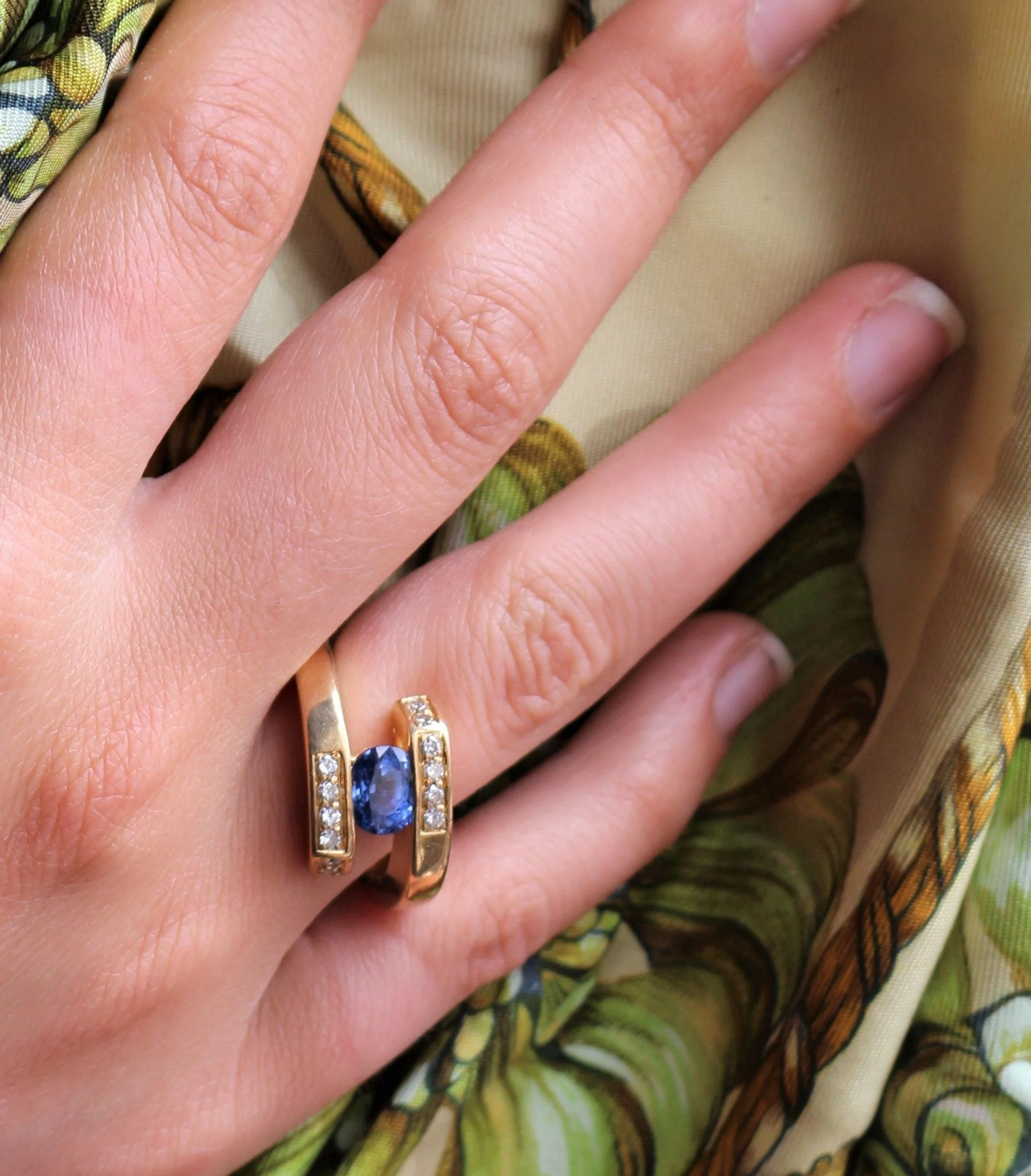 Bague Saphir Du Sri Lanka Ceylan - Image 2