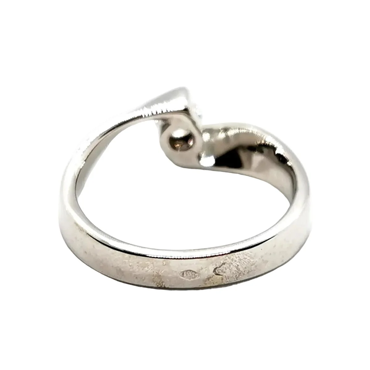 Bague Solitaire en or blanc et diamant - Image 3