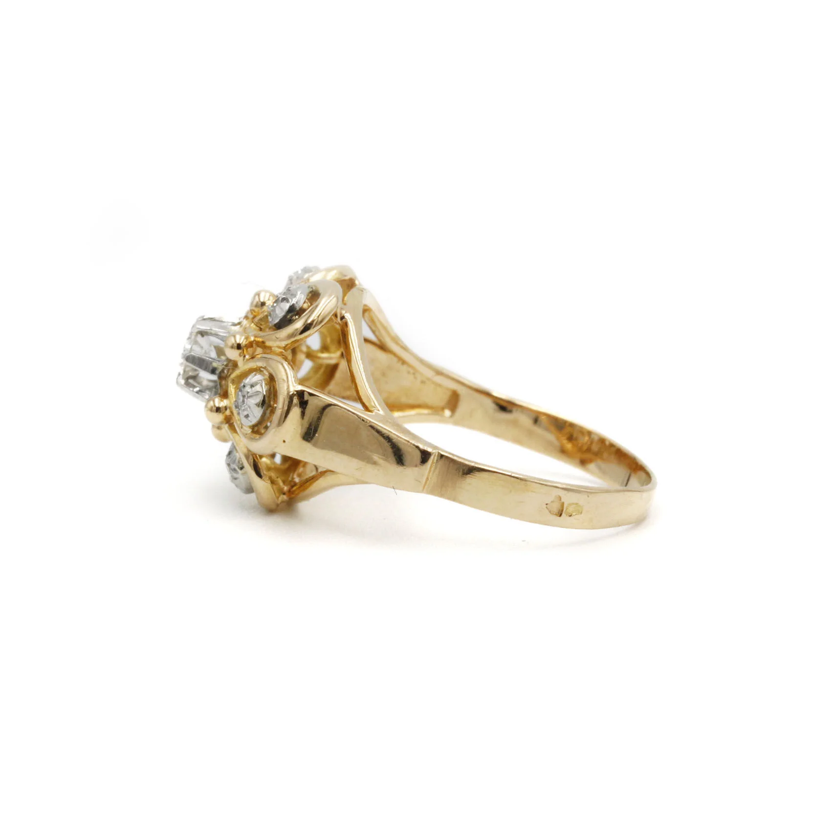 Bague - Or, Platine & Diamants - Image 3