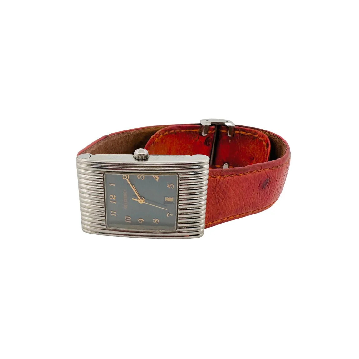 Montre BOUCHERON "Reflet" en acier et cuir