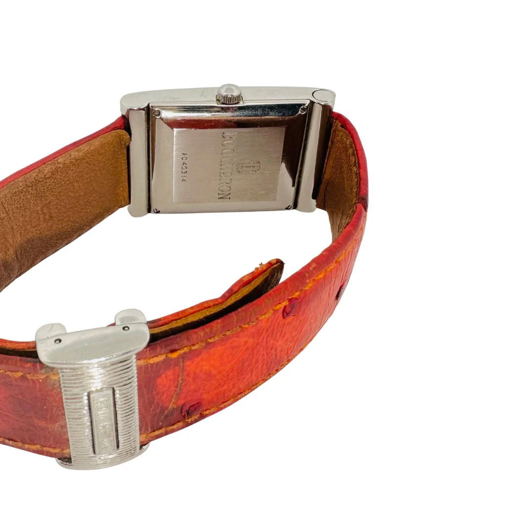 Montre BOUCHERON "Reflet" en acier et cuir - Image 2