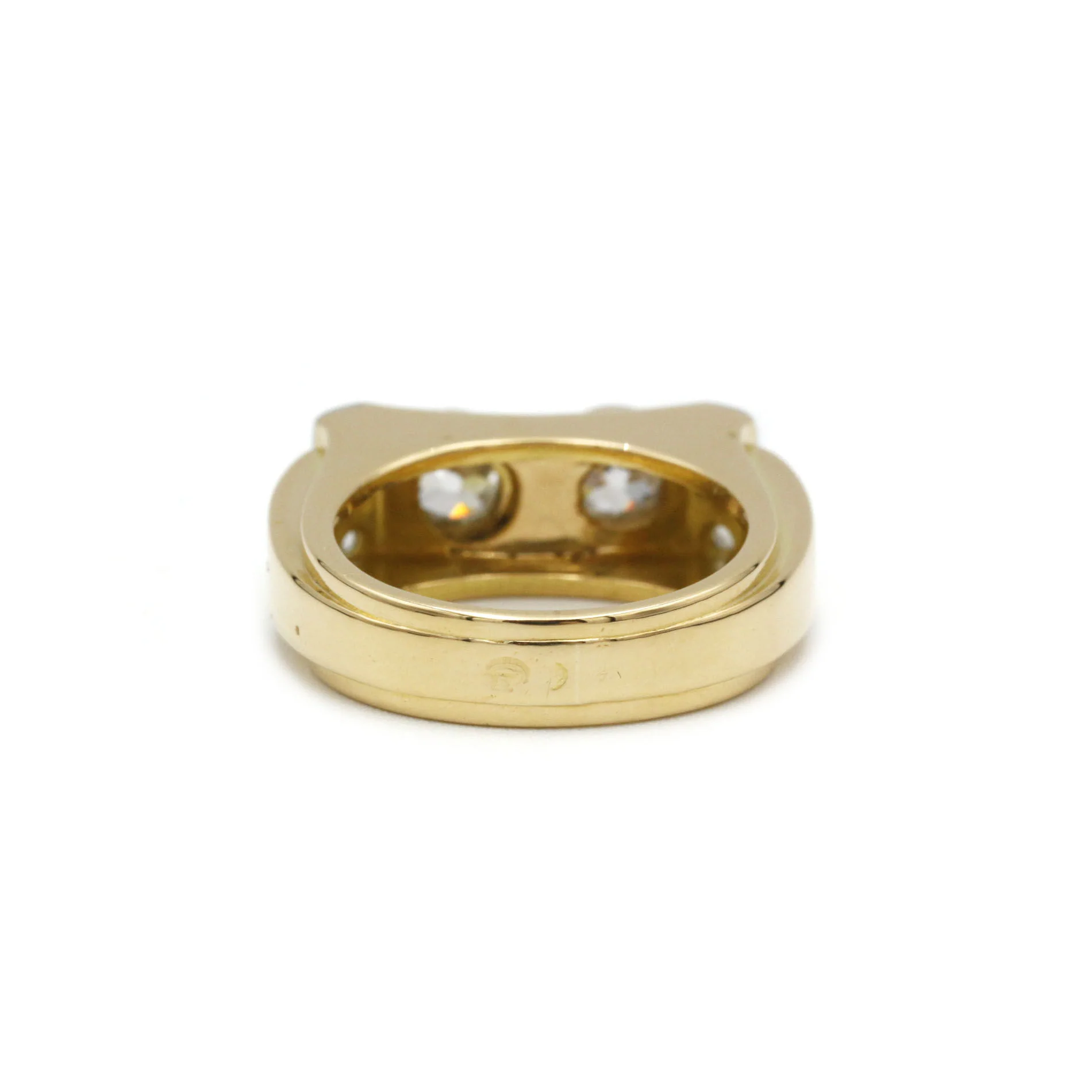 Bague - Or, Platine & Diamants - Image 3