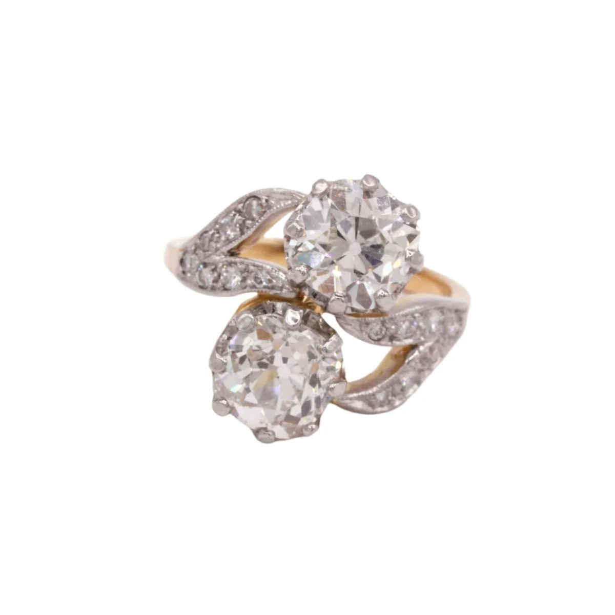 Bague Toi et Moi - Or et diamants