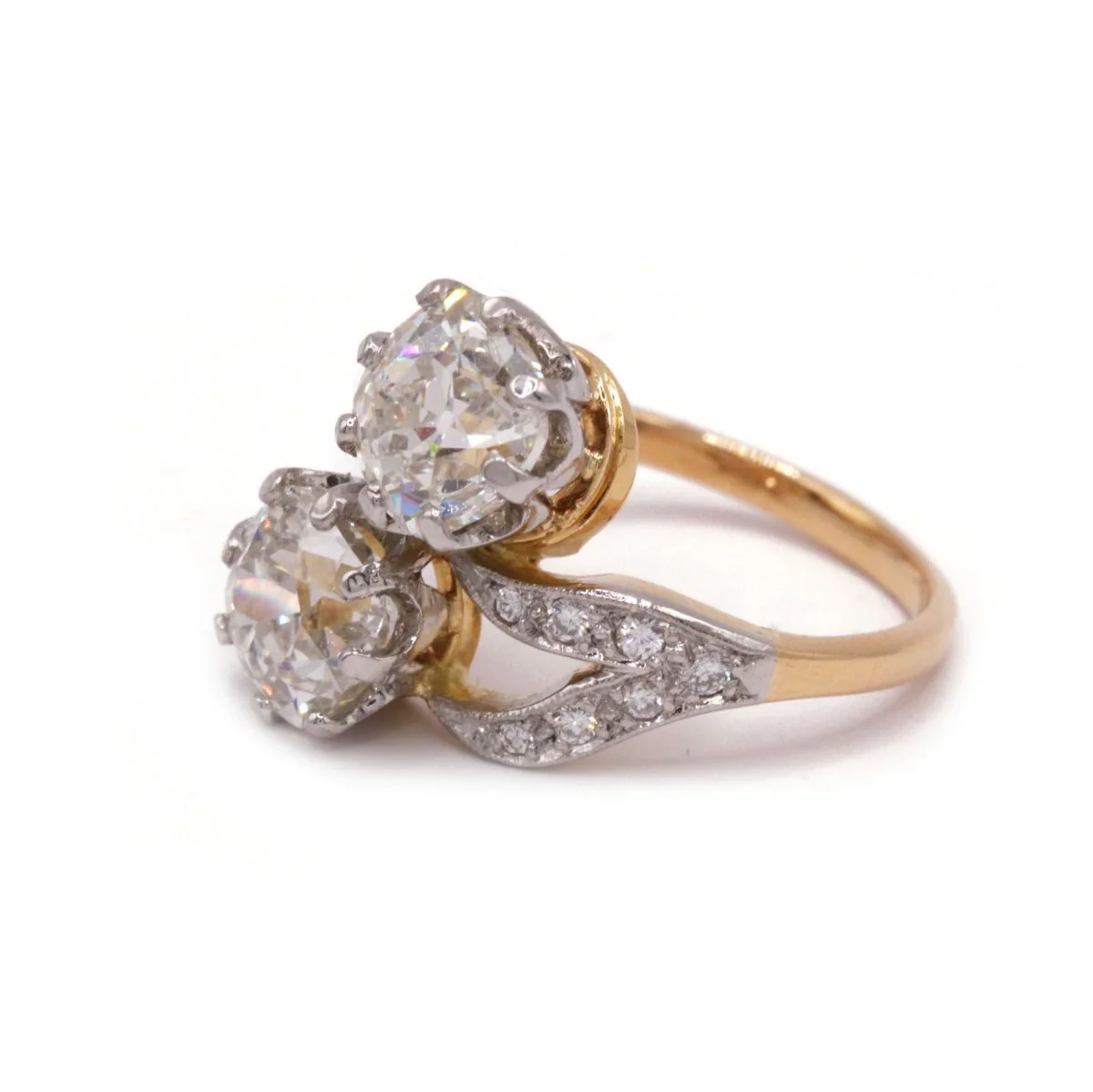 Bague Toi et Moi - Or et diamants - Image 2