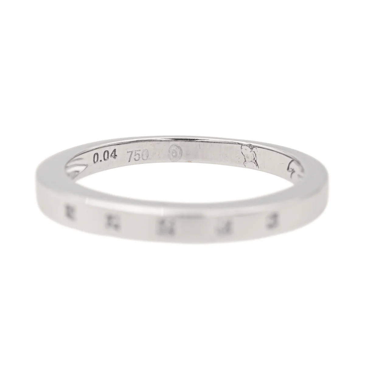 Bague Alliance en or blanc et diamants - Image 6