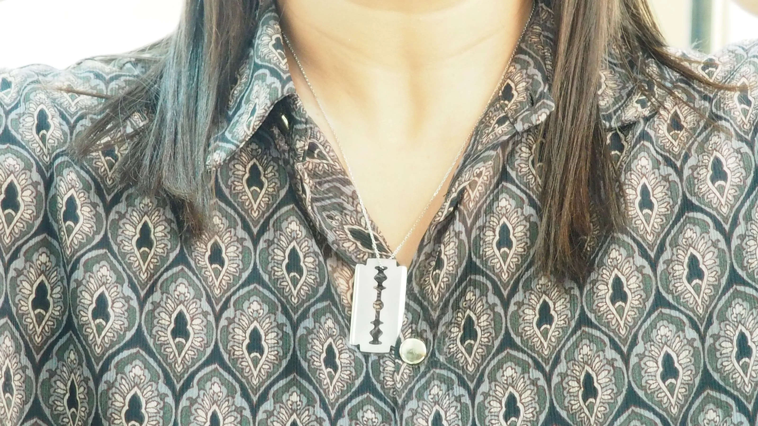 Pendentif Dinh Van Lame de Rasoir en or blanc - Image 6