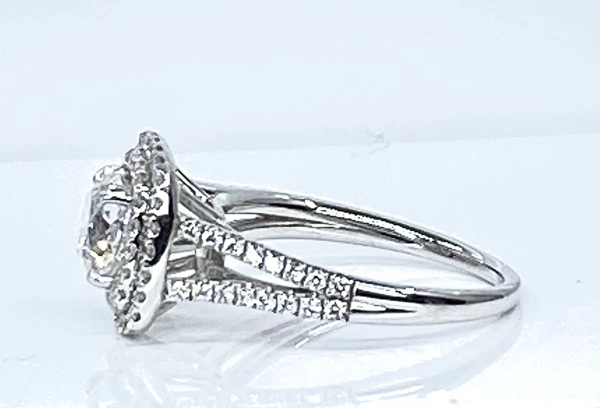 Bague en or blanc et diamants - Image 4