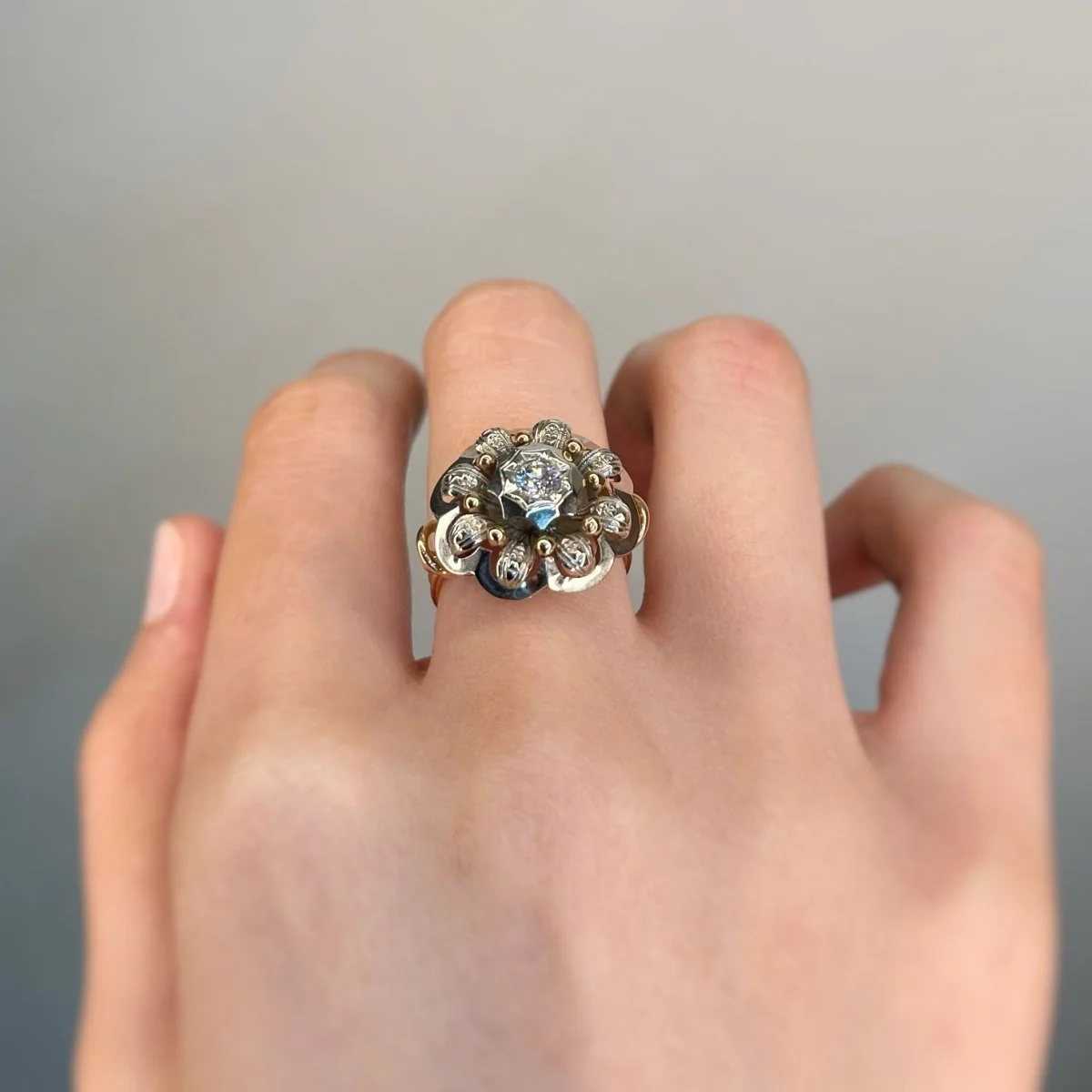 Bague - Or, Platine & Diamant - Image 4