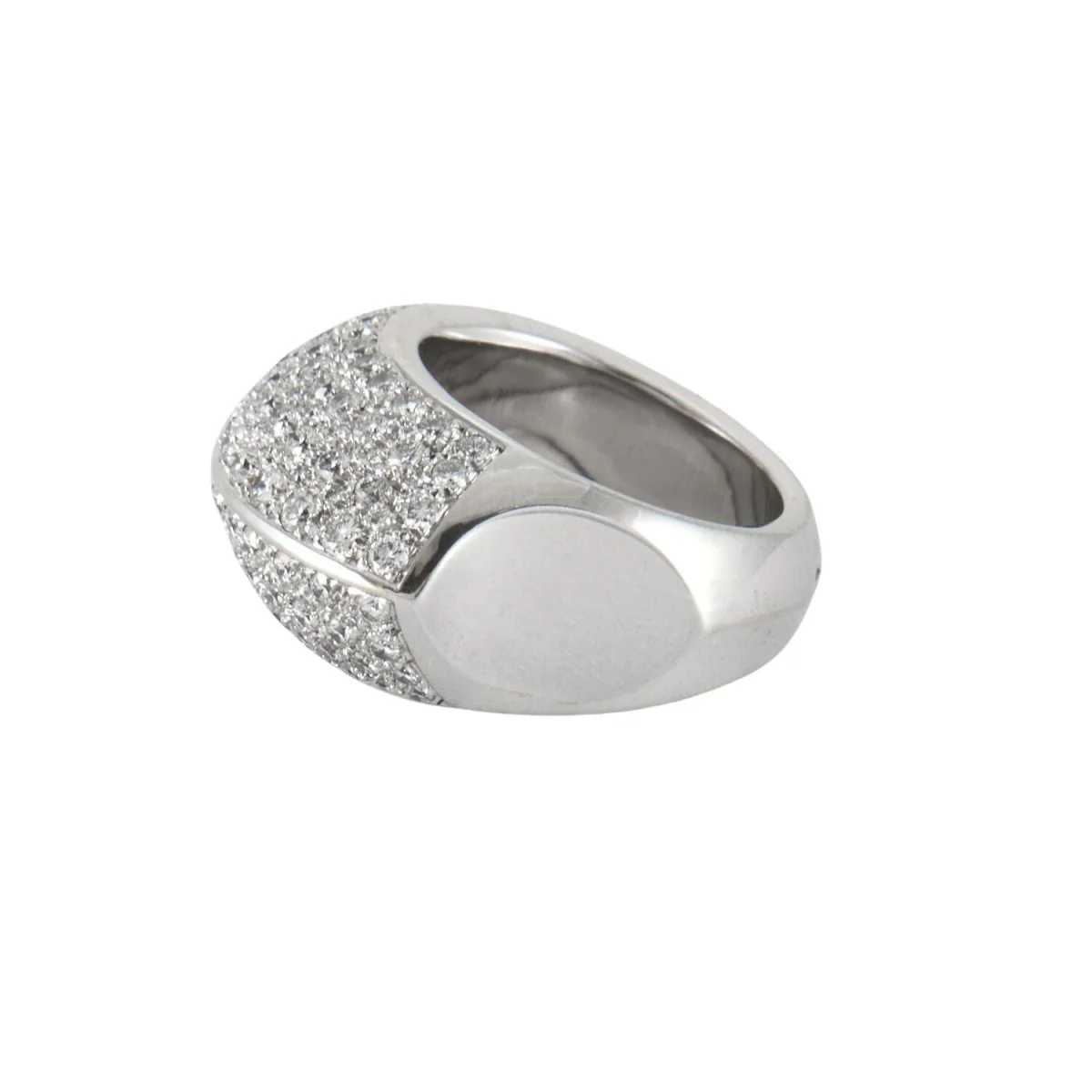 Bague en or blanc et diamants - Image 5