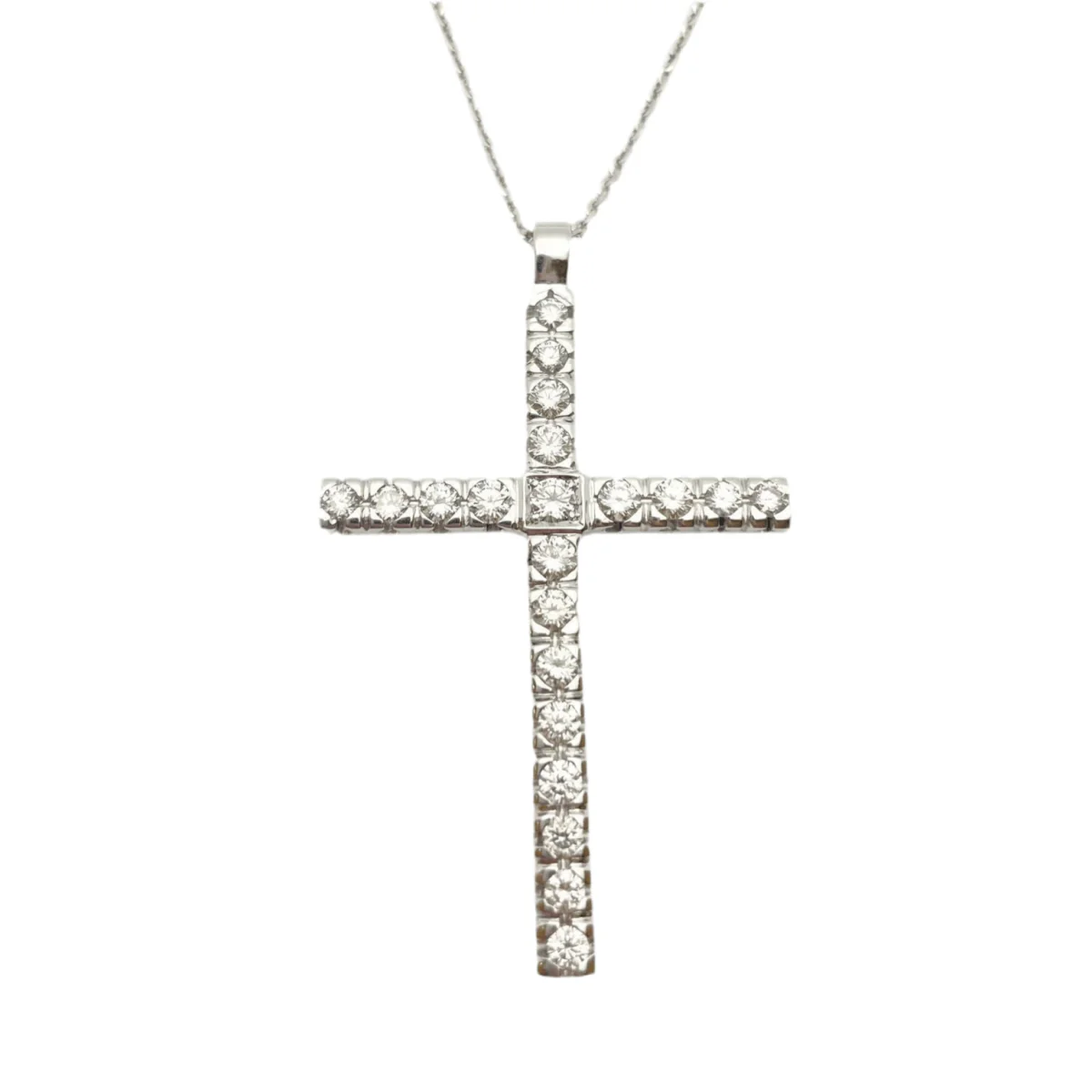 Collier en or blanc et diamants - Image 5