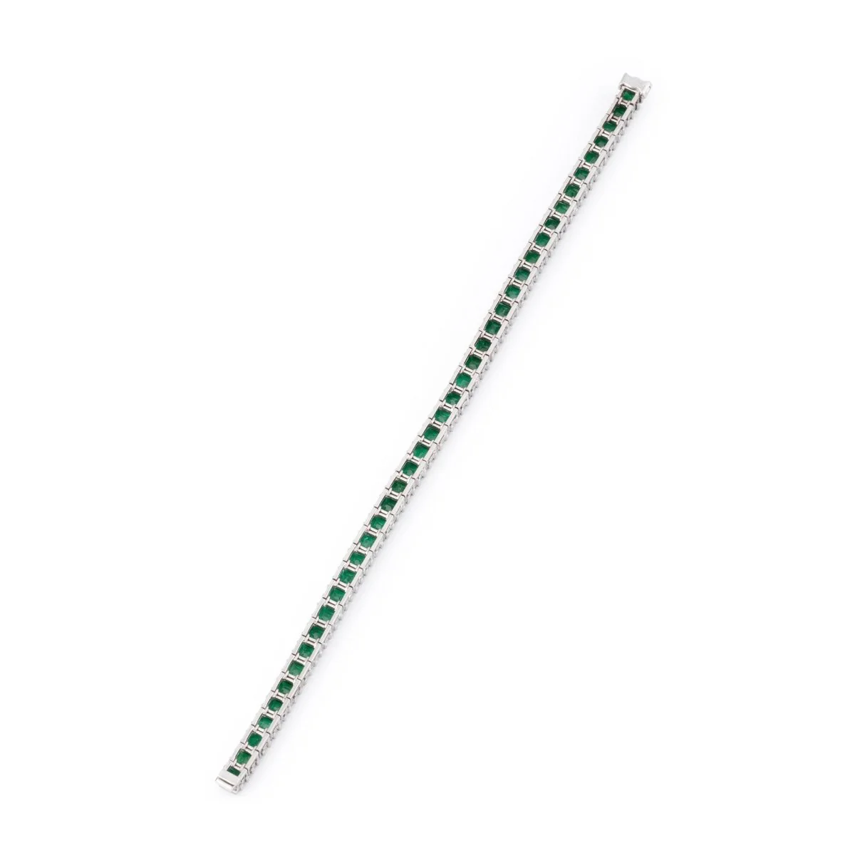 Bracelet Ligne BOUCHERON en or blanc et émeraudes - Image 6
