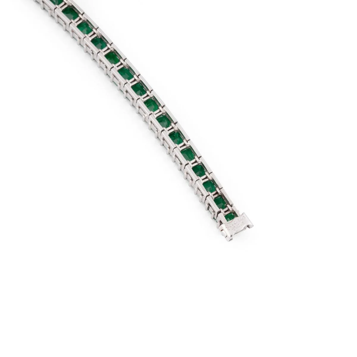 Bracelet Ligne BOUCHERON en or blanc et émeraudes - Image 7