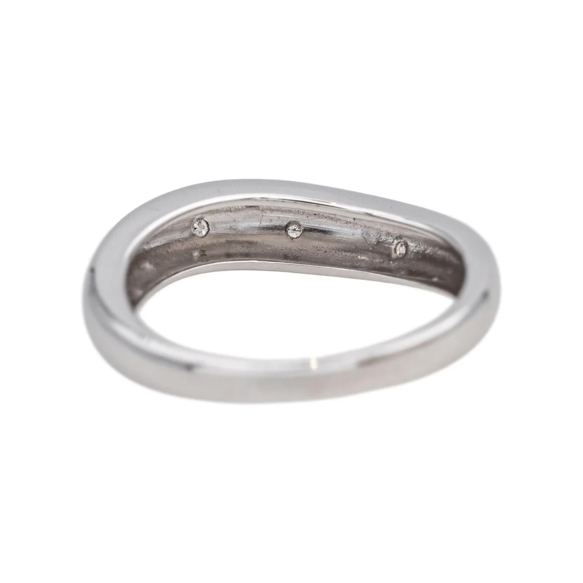 Bague en or blanc et diamants - Image 5