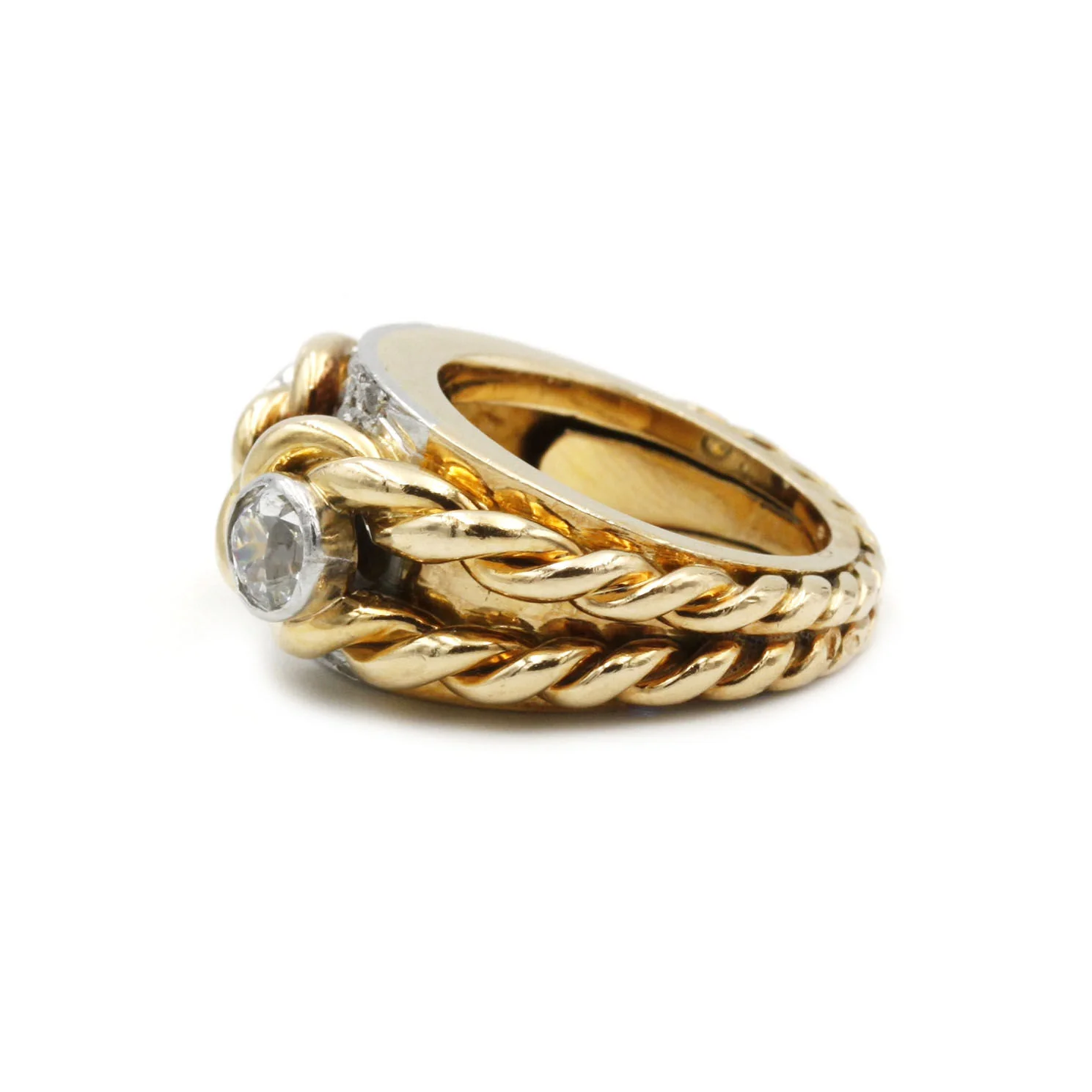 Bague - Or, Platine & Diamants - Image 2