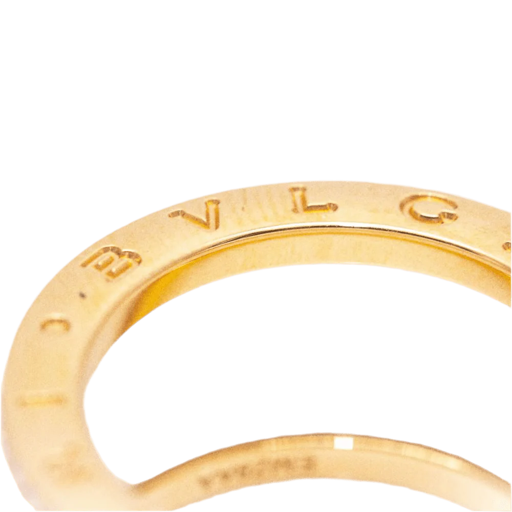 Bague BVLGARI "B.Zero1" en or rose, céramique et diamants - Image 5