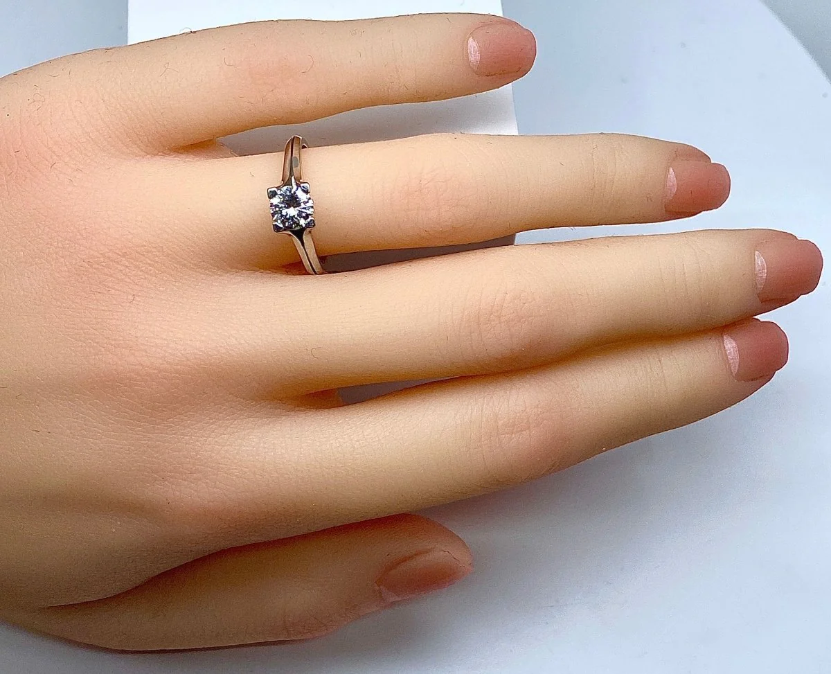 Bague en or 18 carats ornée d’un diamant 0,50 carat environ - Image 4