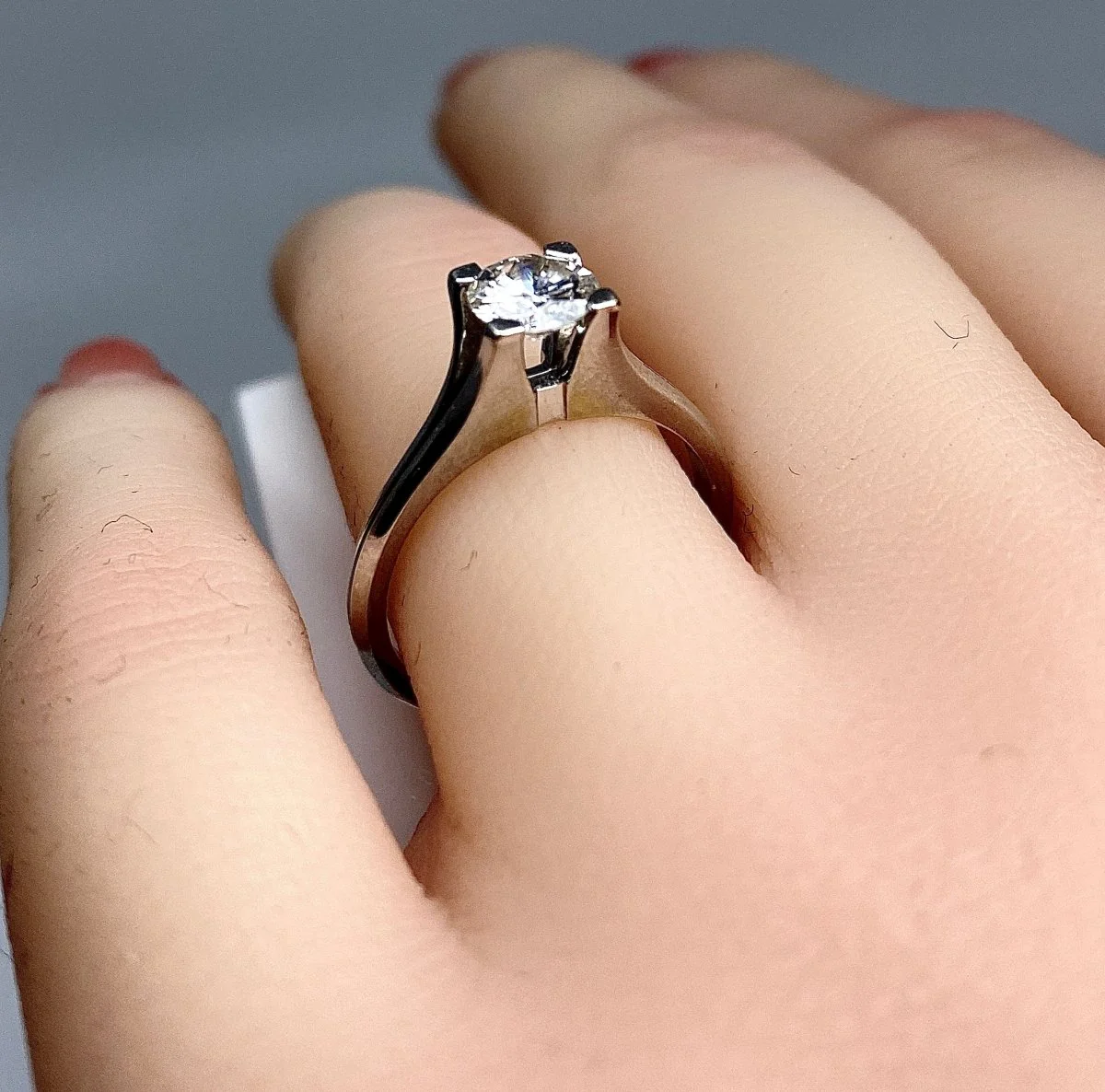 Bague en or 18 carats ornée d’un diamant 0,50 carat environ - Image 6