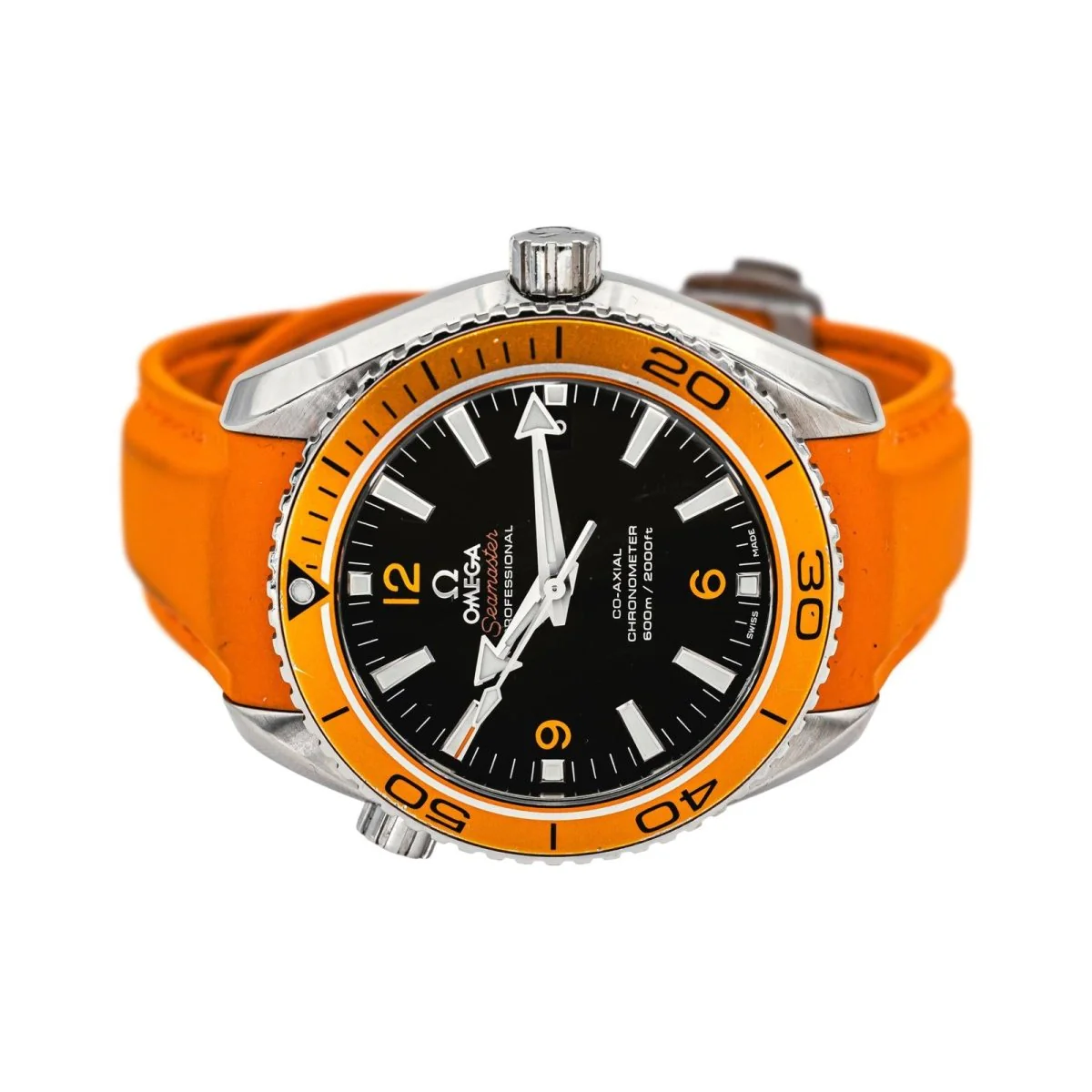 Montre OMÉGA "Seamaster Planet Ocean" en acier, caoutchouc et saphir - Image 4