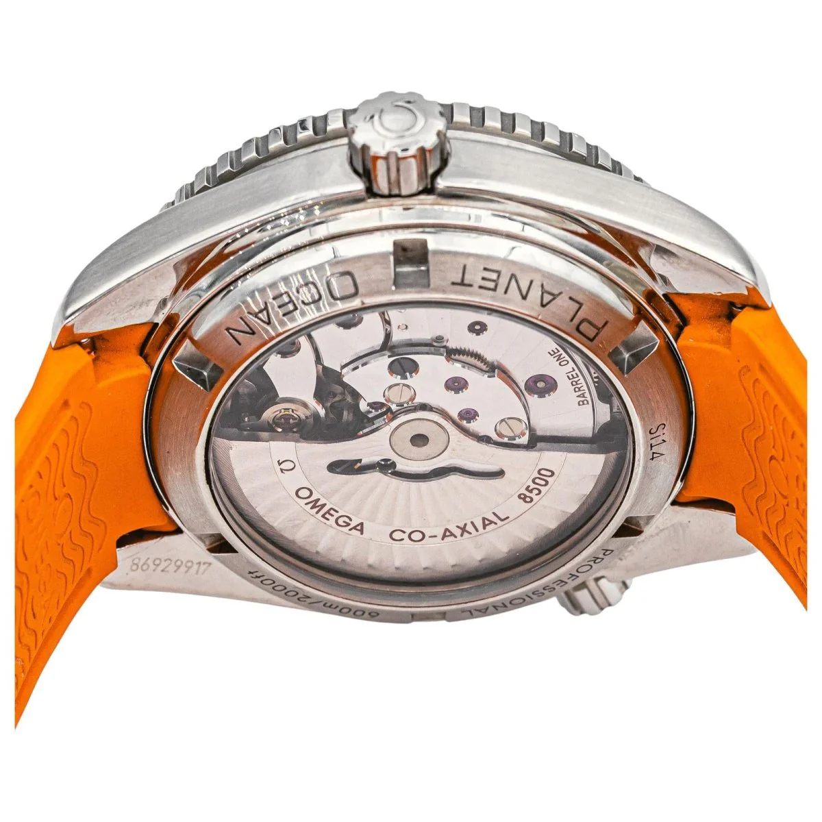 Montre OMÉGA "Seamaster Planet Ocean" en acier, caoutchouc et saphir - Image 6