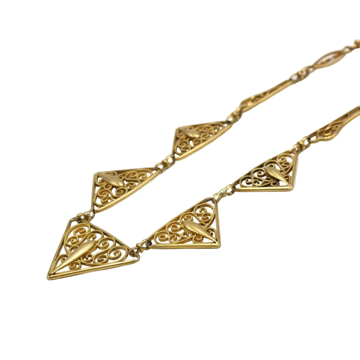 Collier Draperie en or jaune - Image 2