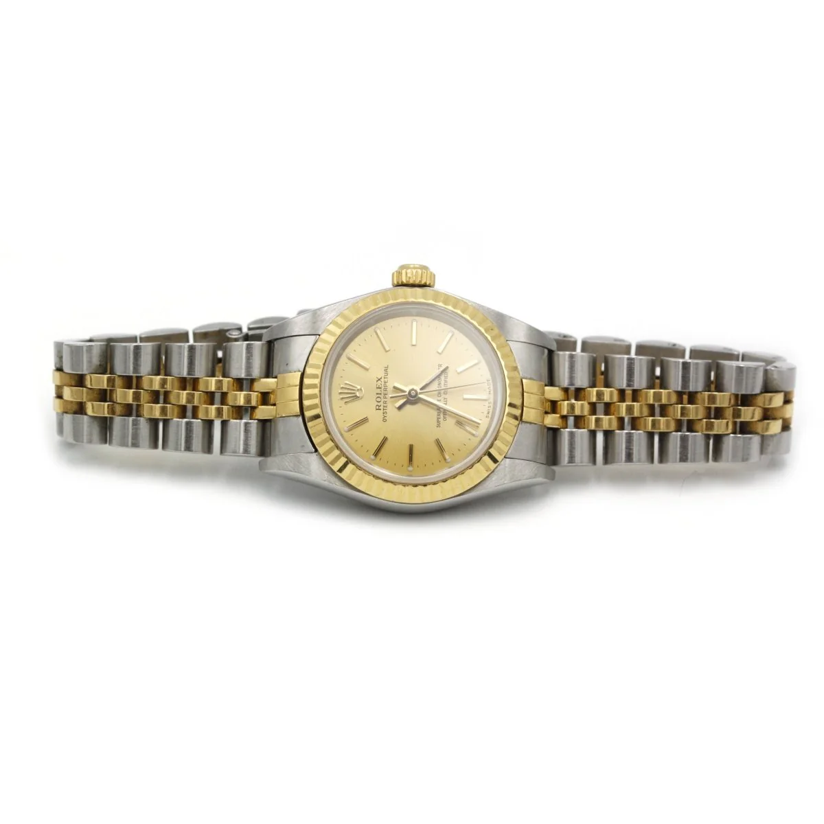 Montre ROLEX "Oyster Perpetual" en or jaune et acier - Image 2