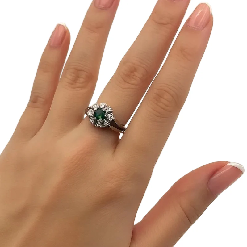 Bague en or blanc, tourmaline et diamants - Image 2