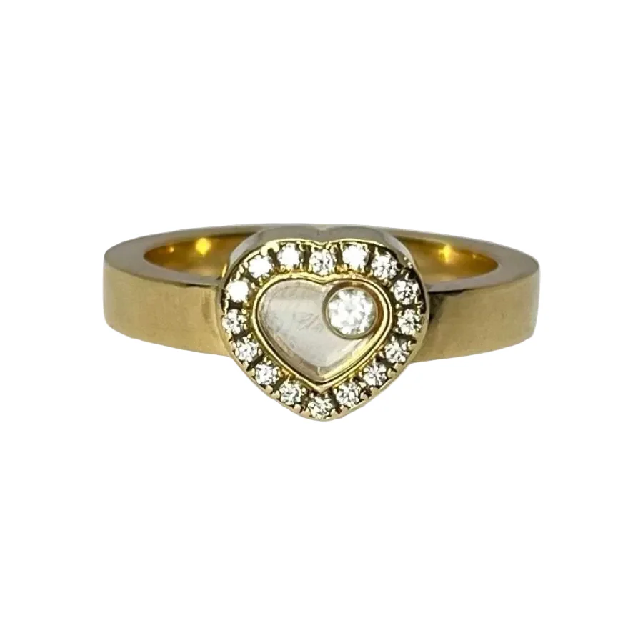 Bague CHOPARD "Happy diamonds" en or jaune et diamants