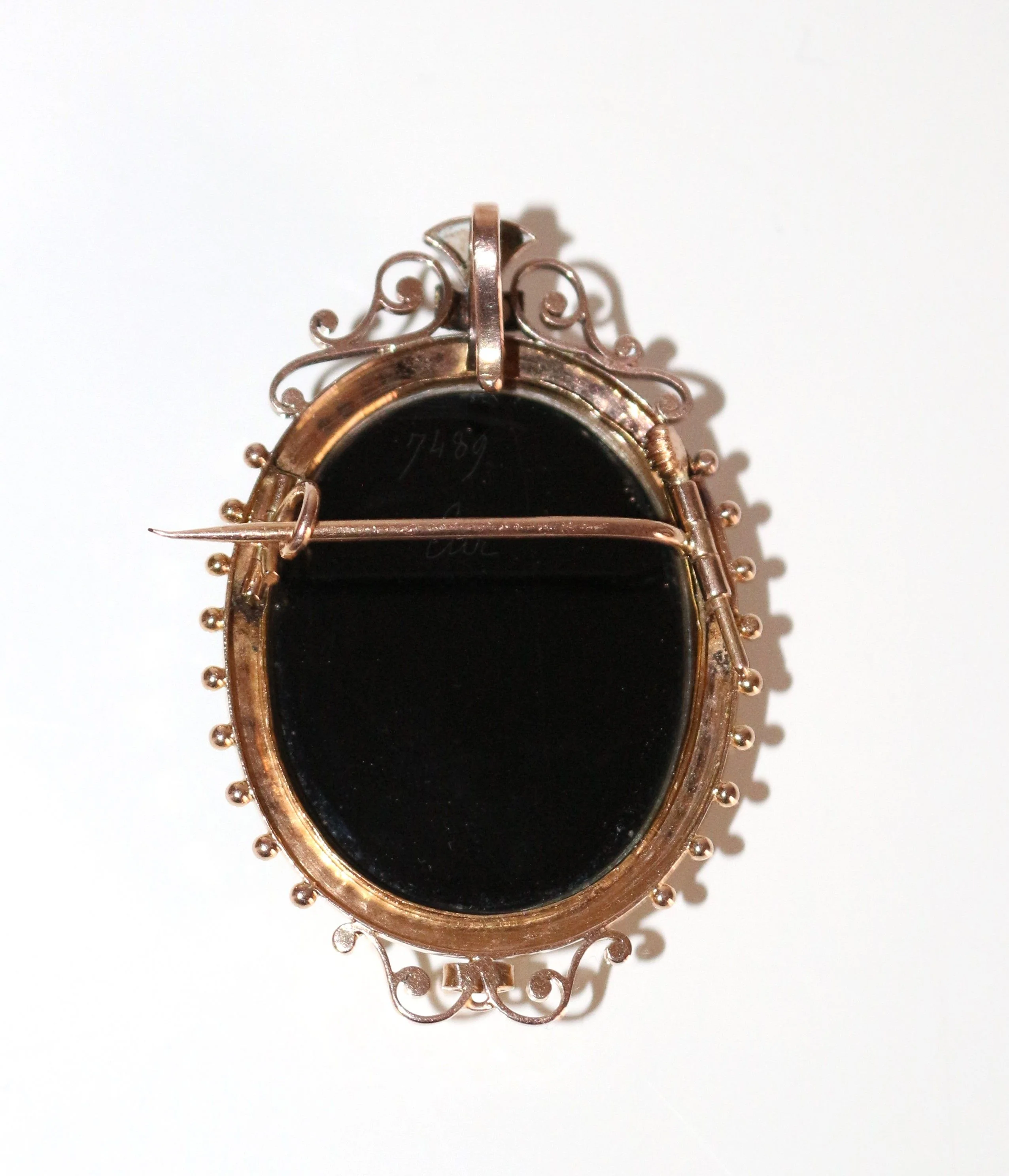 Broche Camée Sur Onyx Napoléon III - Image 3