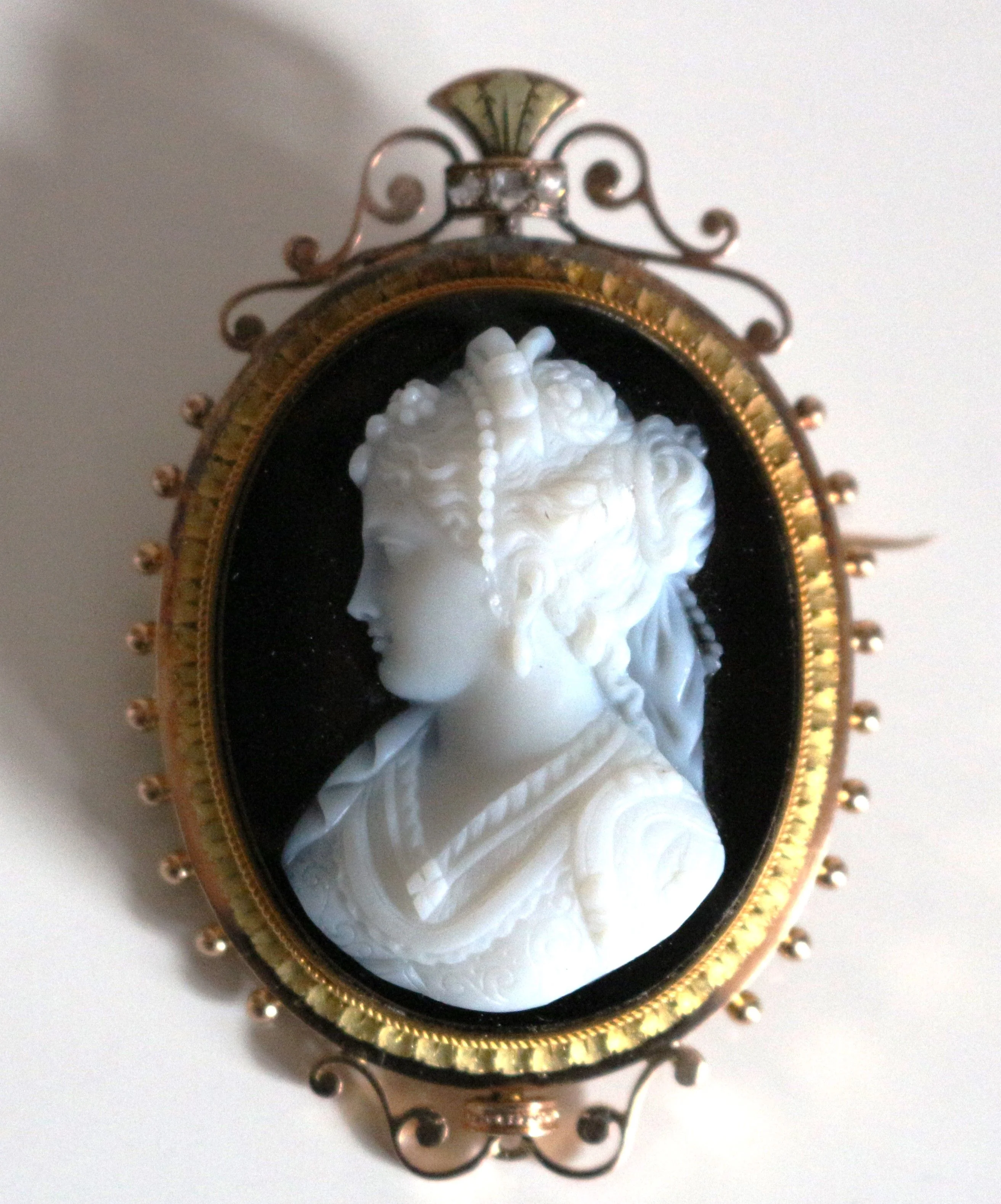 Broche Camée Sur Onyx Napoléon III - Image 4