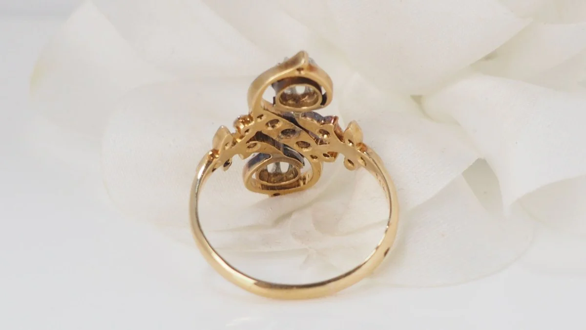 Bague Toi Et Moi En Or Bicolore Et Diamants - Image 6