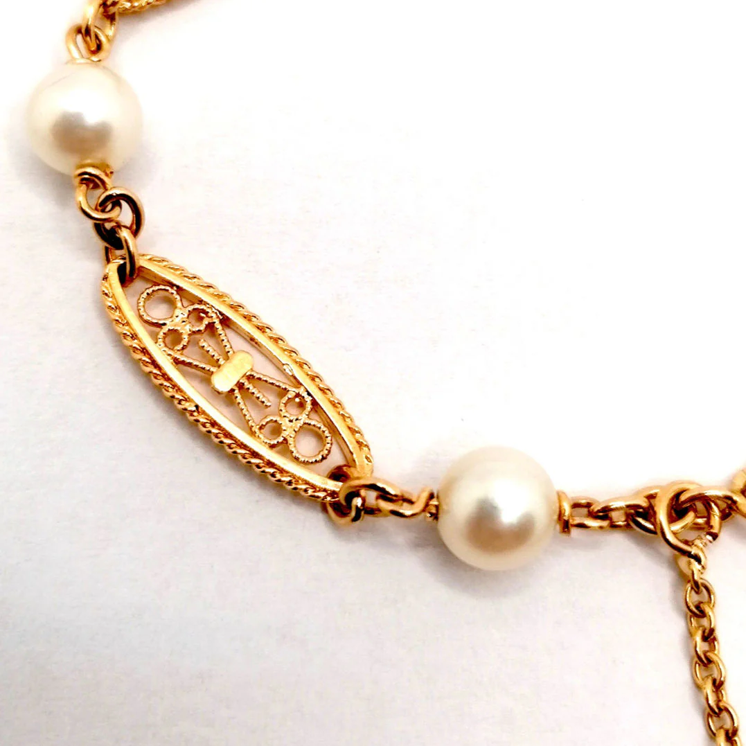 Bracelet perles maille filigrane - Image 4