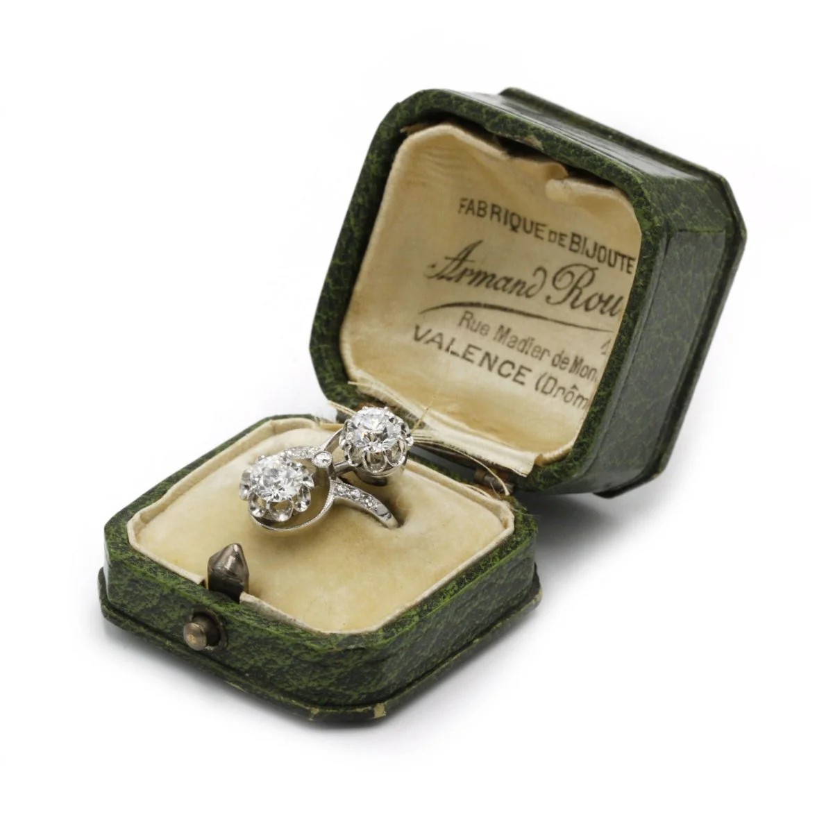 Bague Toi et Moi - Platine et diamants - Image 4