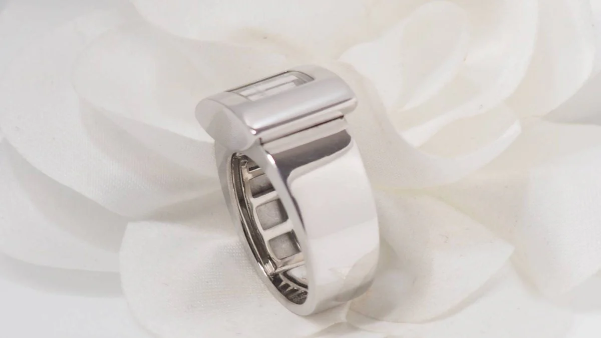 Bague Chopard Happy Diamonds en or blanc et diamants - Image 6